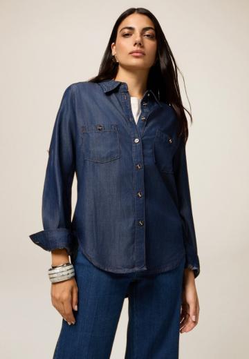 Джинсовая блузка