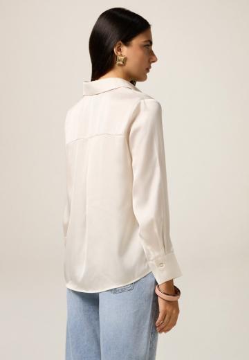 Атласная блузка