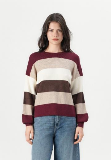Пуловер в полоску