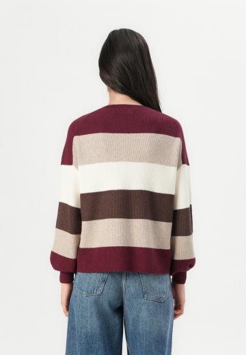 Пуловер в полоску