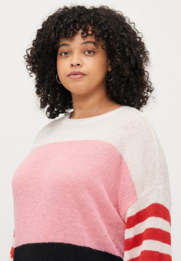 Пуловер в полоску