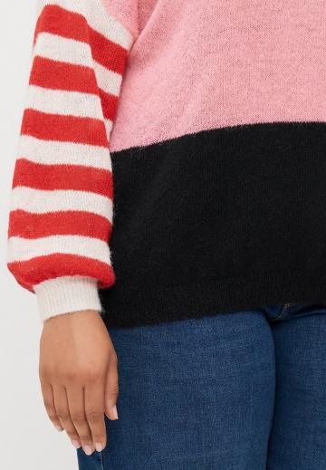 Пуловер в полоску