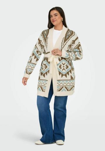 Жаккардовая вязаная кофта