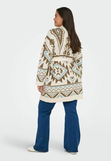 Жаккардовая вязаная кофта