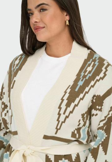 Жаккардовая вязаная кофта