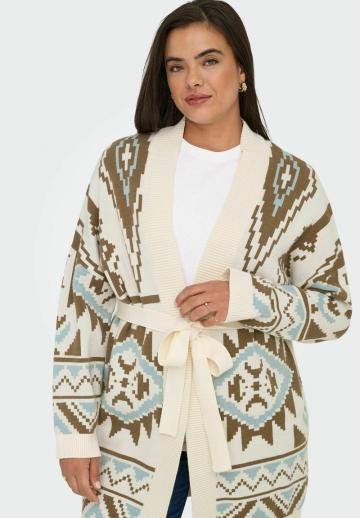 Жаккардовая вязаная кофта