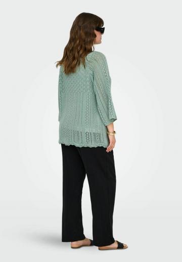 Пуловер с рукавом три четверти