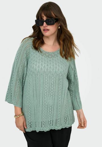 Пуловер с рукавом три четверти