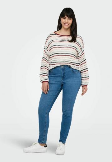 Пуловер в полоску