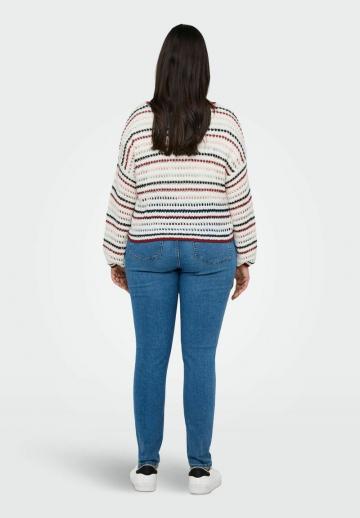 Пуловер в полоску
