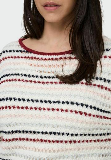 Пуловер в полоску