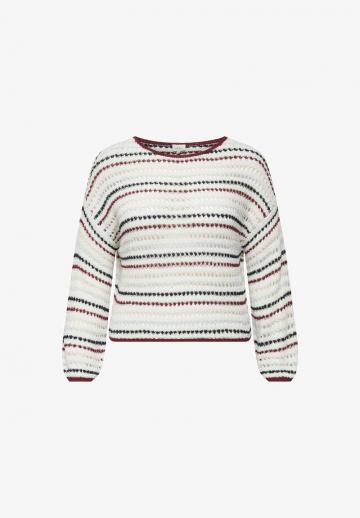 Пуловер в полоску