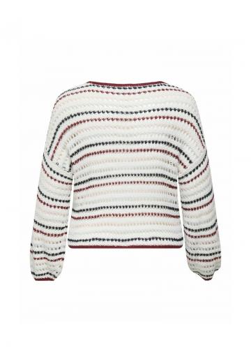 Пуловер в полоску