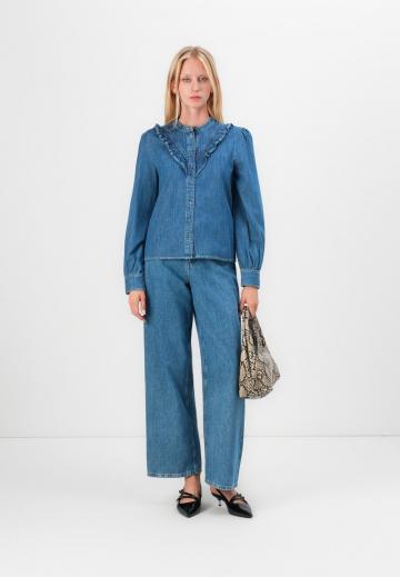 Джинсовая блузка