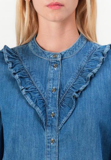 Джинсовая блузка