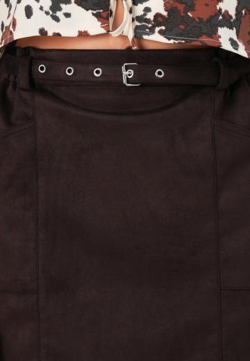 Юбка с накладными карманами
