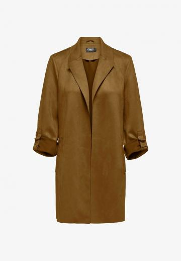 Пальто из искусственной кожи