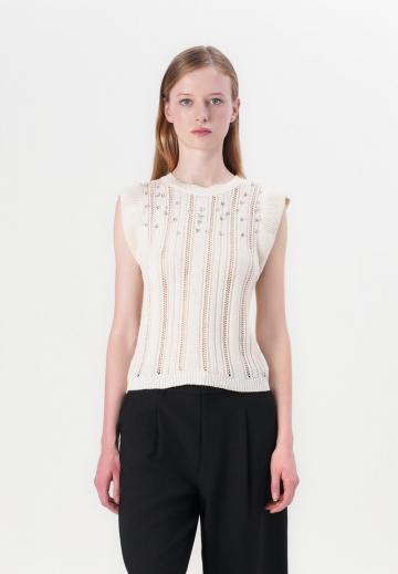 Пуловер без рукавов