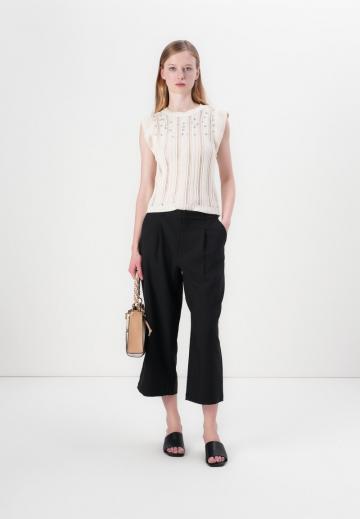 Пуловер без рукавов