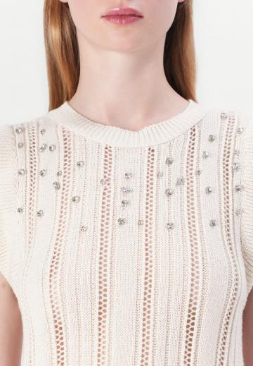 Пуловер без рукавов