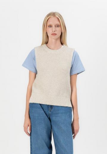 Пуловер без рукавов