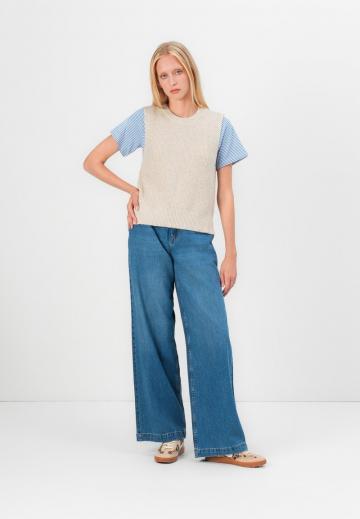 Пуловер без рукавов