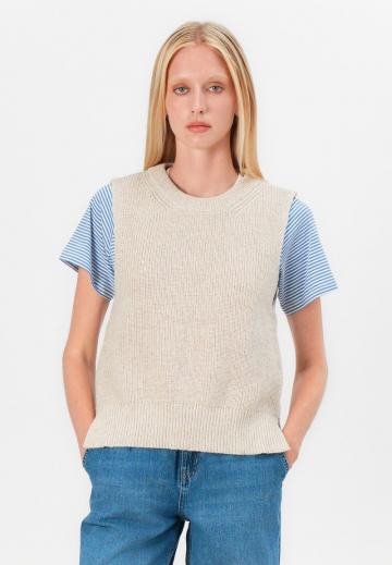 Пуловер без рукавов