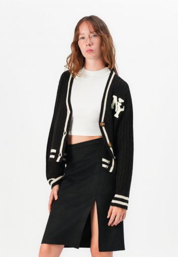 Жаккардовая вязаная кофта