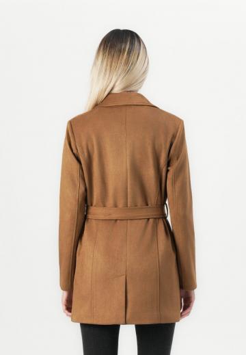 Пальто из искусственной кожи