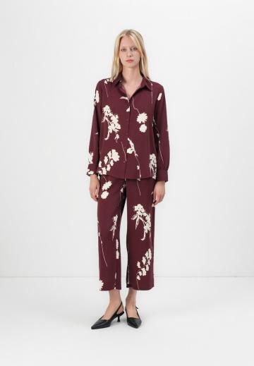 Атласная блузка