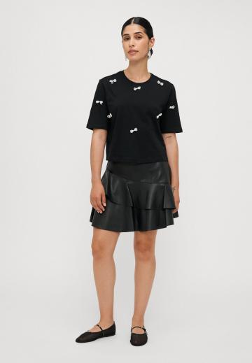 Кожаная юбка