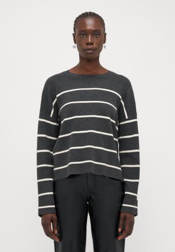 Пуловер в полоску