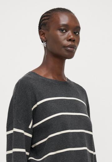 Пуловер в полоску