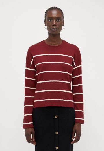 Пуловер в полоску