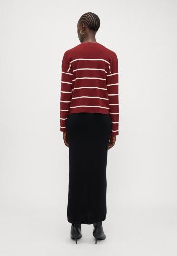 Пуловер в полоску