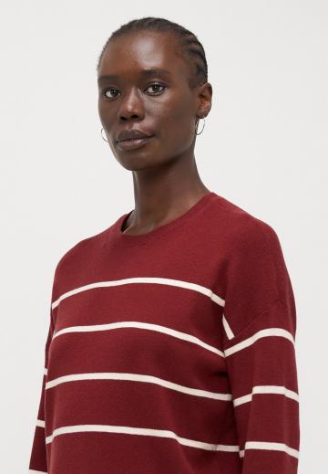 Пуловер в полоску