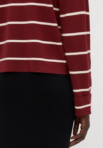 Пуловер в полоску