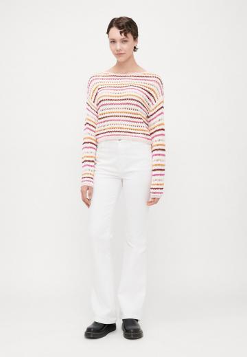 Пуловер в полоску