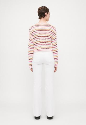 Пуловер в полоску