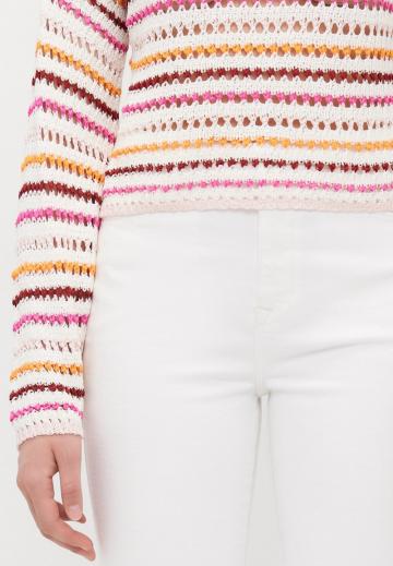 Пуловер в полоску