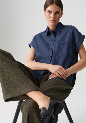 Джинсовая блузка