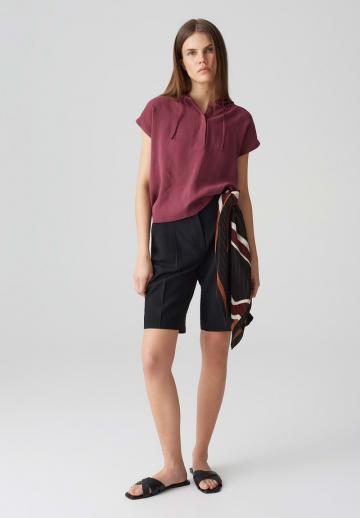 Пуловер с капюшоном