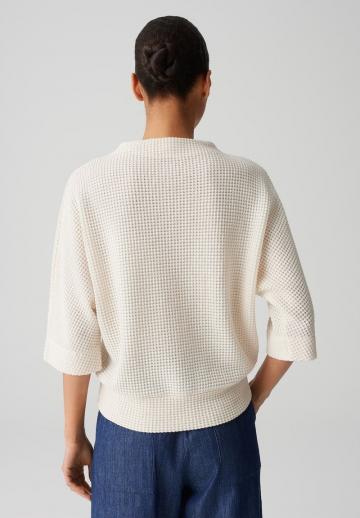 Пуловер с рукавом три четверти