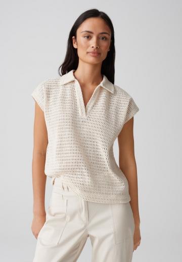 Пуловер с коротким рукавом