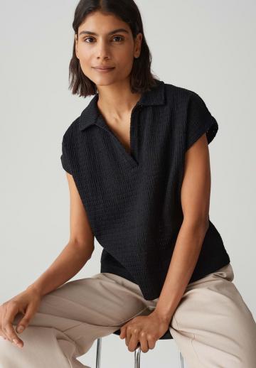 Пуловер с коротким рукавом