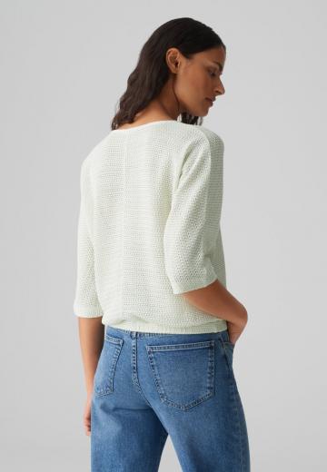 Пуловер с рукавом три четверти