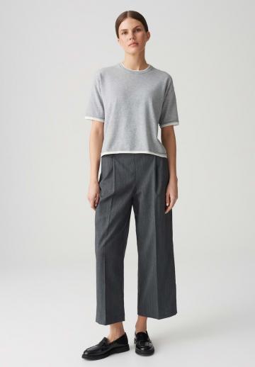 Пуловер с коротким рукавом