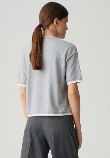 Пуловер с коротким рукавом