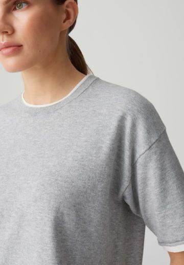 Пуловер с коротким рукавом