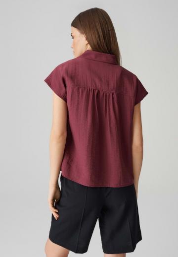 Атласная блузка